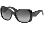 Okulary przeciwsłoneczne Prada PR32PS 1AB5W1 Polarized Oversize Czarne