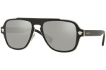 Okulary przeciwsłoneczne Versace Medusa Retro Charm VE2199 10006G Pilotki (Aviator) Czarne