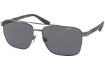 Okulary przeciwsłoneczne Polo Ralph Lauren PH3137 900281 Polarized Kwadratowe Srebrne