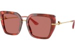 Okulary przeciwsłoneczne Dolce & Gabbana DG4474 344469 Kwadratowe Havana