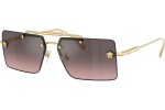 Okulary przeciwsłoneczne Versace VE2245 100258 Prostokątne Złote