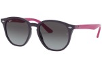 Okulary przeciwsłoneczne Ray-Ban Junior RJ9070S 70218G Okrągłe Fioletowe
