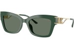Okulary przeciwsłoneczne Michael Kors MK2237U 40063H Kocie oczy Zielone