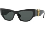 Okulary przeciwsłoneczne Versace VE4383 GB1/87 Kocie oczy Czarne