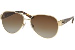 Okulary przeciwsłoneczne Ralph Lauren RL7047Q 9116T5 Polarized Pilotki (Aviator) Złote