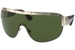 Okulary przeciwsłoneczne Ralph Lauren RL7070 911671 Pojedyncze | Shield Złote