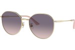 Okulary przeciwsłoneczne Jimmy Choo JC4007BD 300636 Okrągłe Złote