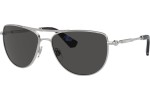 Okulary przeciwsłoneczne Burberry BE3149 100587 Pilotki (Aviator) Srebrne