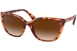 Okulary przeciwsłoneczne Ralph by Ralph Lauren RA5274 588574 Kocie oczy Havana