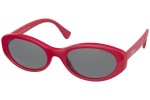 Okulary przeciwsłoneczne Ralph by Ralph Lauren RA5278 594587 Owalne Czerwone