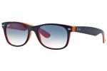 Okulary przeciwsłoneczne Ray-Ban New Wayfarer Color Mix RB2132 789/3F Kwadratowe Niebieskie Okulary przeciwsłoneczne Ray-Ban New Wayfarer Color Mix RB2132 789/3F Kwadratowe Niebieskie