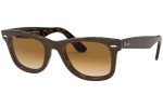 Okulary przeciwsłoneczne Ray-Ban Wayfarer Color Mix RB2140 127651 Kwadratowe Brązowe