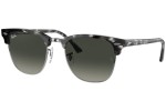 Okulary przeciwsłoneczne Ray-Ban Clubmaster RB3016 133671 Browline Szare