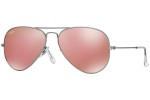 Okulary przeciwsłoneczne Ray-Ban Aviator Flash Lenses RB3025 019/Z2 Pilotki (Aviator) Srebrne Okulary przeciwsłoneczne Ray-Ban Aviator Flash Lenses RB3025 019/Z2 Pilotki (Aviator) Srebrne