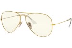 Okulary przeciwsłoneczne Ray-Ban Aviator Everglasses RB3025 001/5F blue-light [non-prescription] Pilotki (Aviator) Złote