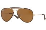 Okulary przeciwsłoneczne Ray-Ban Aviator Craft RB3422Q 9041 Pilotki (Aviator) Brązowe