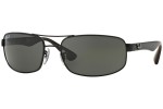 Okulary przeciwsłoneczne Ray-Ban RB3445 006/P2 Polarized Prostokątne Czarne