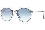 Okulary przeciwsłoneczne Ray-Ban Round Metal Metal RB3447 006/3F Okrągłe Czarne