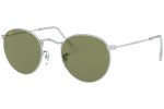 Okulary przeciwsłoneczne Ray-Ban Round Metal RB3447 91984E Okrągłe Srebrne