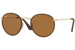 Слънчеви очила Ray-Ban Round Craft RB3475Q 9041 Заоблени Кафява