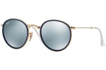 Solbriller Ray-Ban Round Folding I RB3517 001/30 Rund Guld