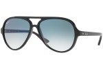 Okulary przeciwsłoneczne Ray-Ban Cats 5000 Classic RB4125 601/3F Pilotki (Aviator) Czarne