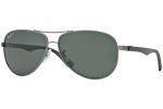 Ochelari de soare Ray-Ban Carbon Fibre RB8313 004/N5 Polarized Pilot Argintii