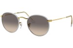 Okulary przeciwsłoneczne Ray-Ban Round Full Color RB3447JM 919632 Okrągłe Złote