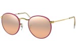 Okulary przeciwsłoneczne Ray-Ban Round Full Color RB3447JM 91963E Okrągłe Fioletowe
