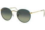 Okulary przeciwsłoneczne Ray-Ban Round Full Color RB3447JM 9196BH Okrągłe Niebieskie