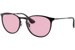 Okulary przeciwsłoneczne Ray-Ban Erika Metal RB3539 002/Q3 Photochromic Okrągłe Czarne