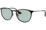 Okulary przeciwsłoneczne Ray-Ban Erika Metal RB3539 002/Q5 Okrągłe Czarne