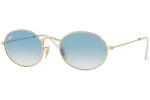 Слънчеви очила Ray-Ban Oval Flat Lenses RB3547N 001/3F Tiny Златна