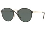 Okulary przeciwsłoneczne Ray-Ban Blaze Round Blaze Collection RB3574N 001/71 Okrągłe Czarne