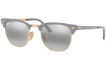 Okulary przeciwsłoneczne Ray-Ban Clubmaster Metal RB3716 9158AH Browline Szare