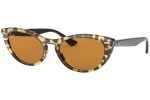 Okulary przeciwsłoneczne Ray-Ban Nina RB4314N 12483L Kocie oczy Havana