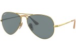 Okulary przeciwsłoneczne Ray-Ban Aviator Metal II RB3689 9064S2 Polarized Pilotki (Aviator) Złote