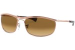 Okulary przeciwsłoneczne Ray-Ban Olympian I Deluxe RB3119M 920251 Prostokątne Złote