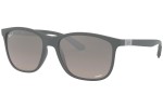 Okulary przeciwsłoneczne Ray-Ban Chromance Chromance Collection RB4330CH 60175J Polarized Kwadratowe Szare