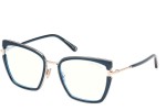 Brillen Tom Ford FT5984-B 092 Cat Eye Blauw