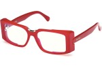 Okulary korekcyjne Max Mara MM5157-B 066 blue-light [non-prescription] Prostokątne Czerwone