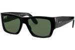Okulary przeciwsłoneczne Ray-Ban Wayfarer Nomad RB2187 901/58 Polarized Kwadratowe Czarne