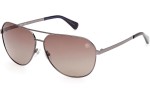 Okulary przeciwsłoneczne Timberland TB00029 06H Polarized Pilotki (Aviator) Srebrne