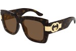 Okulary przeciwsłoneczne Gucci GG1688S 002 Kwadratowe Havana