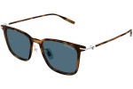 Okulary przeciwsłoneczne Mont Blanc MB0354S 004 Kwadratowe Havana