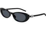 Okulary przeciwsłoneczne Gucci GG1680S 002 Owalne Czarne