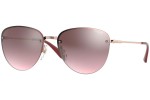 Okulary przeciwsłoneczne Vogue VO4156S 50757A Pilotki (Aviator) Złote