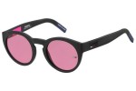 Okulary przeciwsłoneczne Tommy Jeans TJ0003/S 003/U1 Okrągłe Czarne