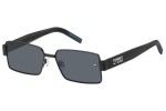Okulary przeciwsłoneczne Tommy Jeans TJ0005/S 003/IR Prostokątne Czarne