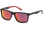 Okulary przeciwsłoneczne Timberland TB9174 02D Polarized Prostokątne Czarne
